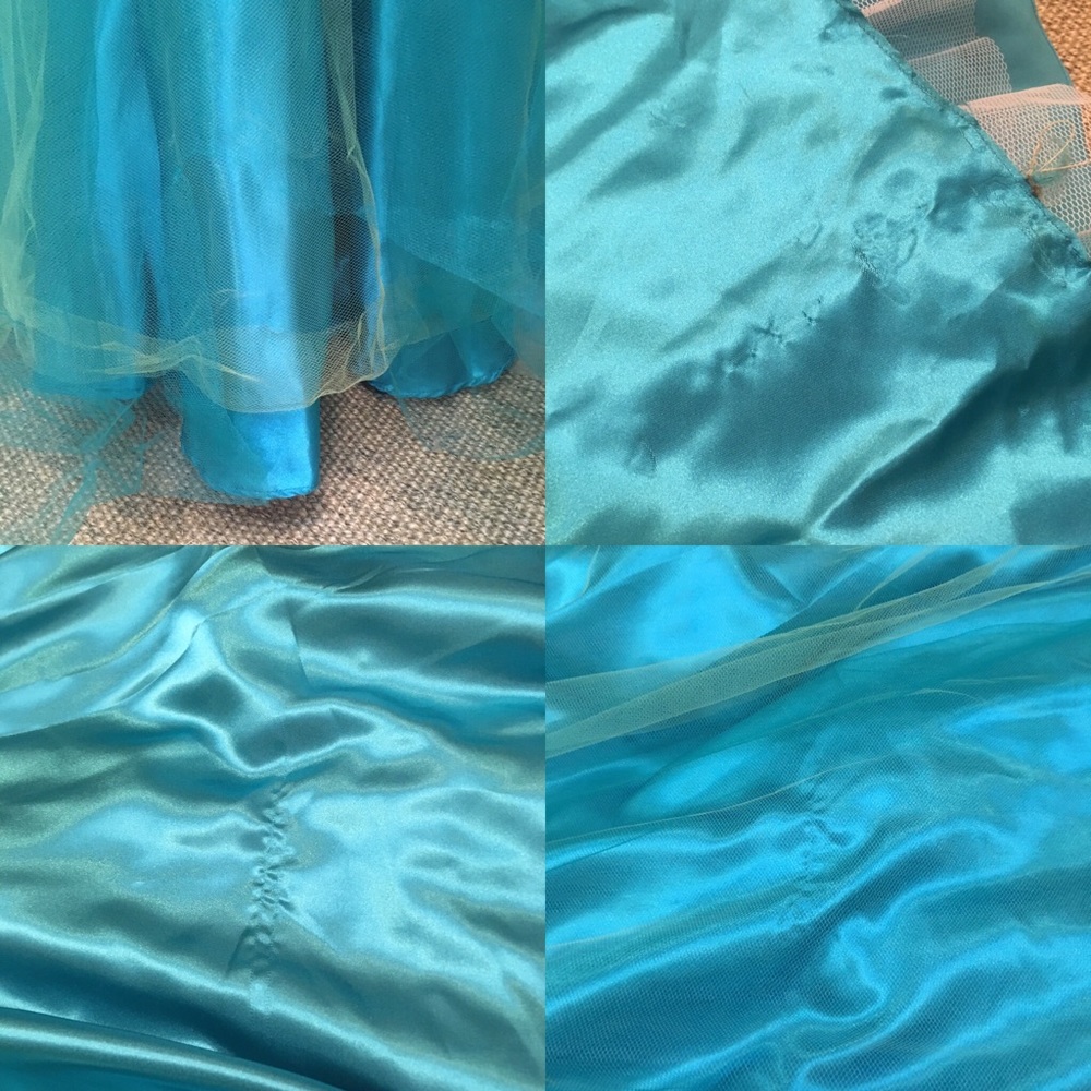 Faviana Couture Print Chiffon/Tulle Ball Gown - Picture 7 of 7